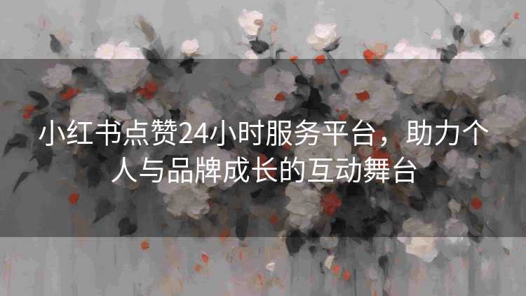 小红书点赞24小时服务平台，助力个人与品牌成长的互动舞台