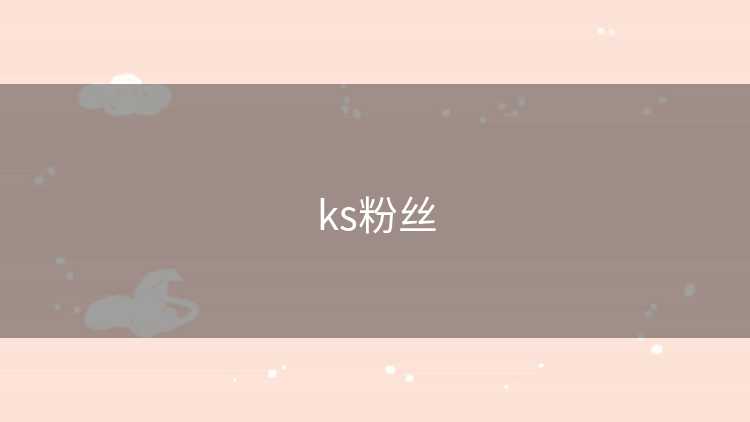 ks粉丝