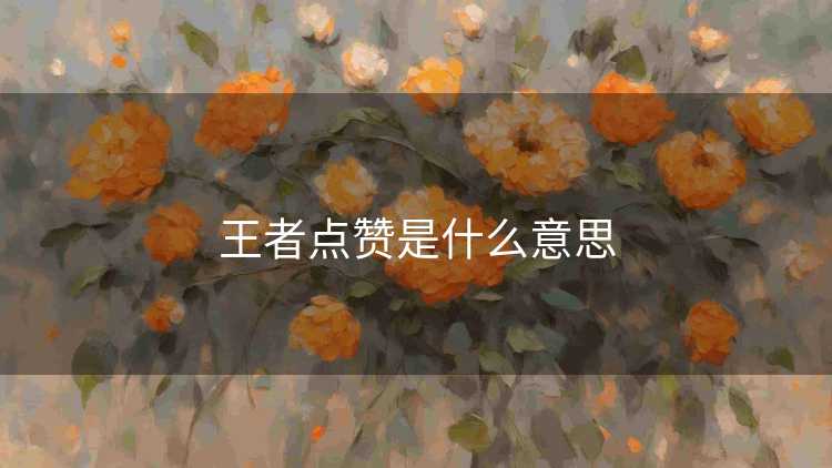 王者点赞是什么意思