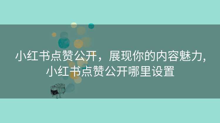 小红书点赞公开，展现你的内容魅力,小红书点赞公开哪里设置