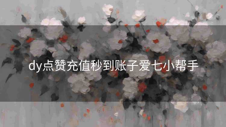 dy点赞充值秒到账子爱七小帮手