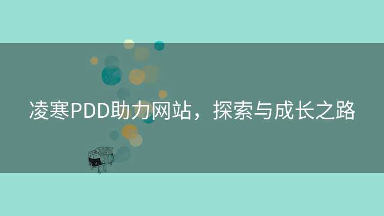 凌寒PDD助力网站，探索与成长之路