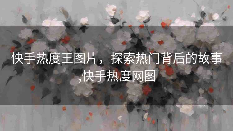 快手热度王图片，探索热门背后的故事,快手热度网图